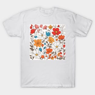 floral pattern T-Shirt